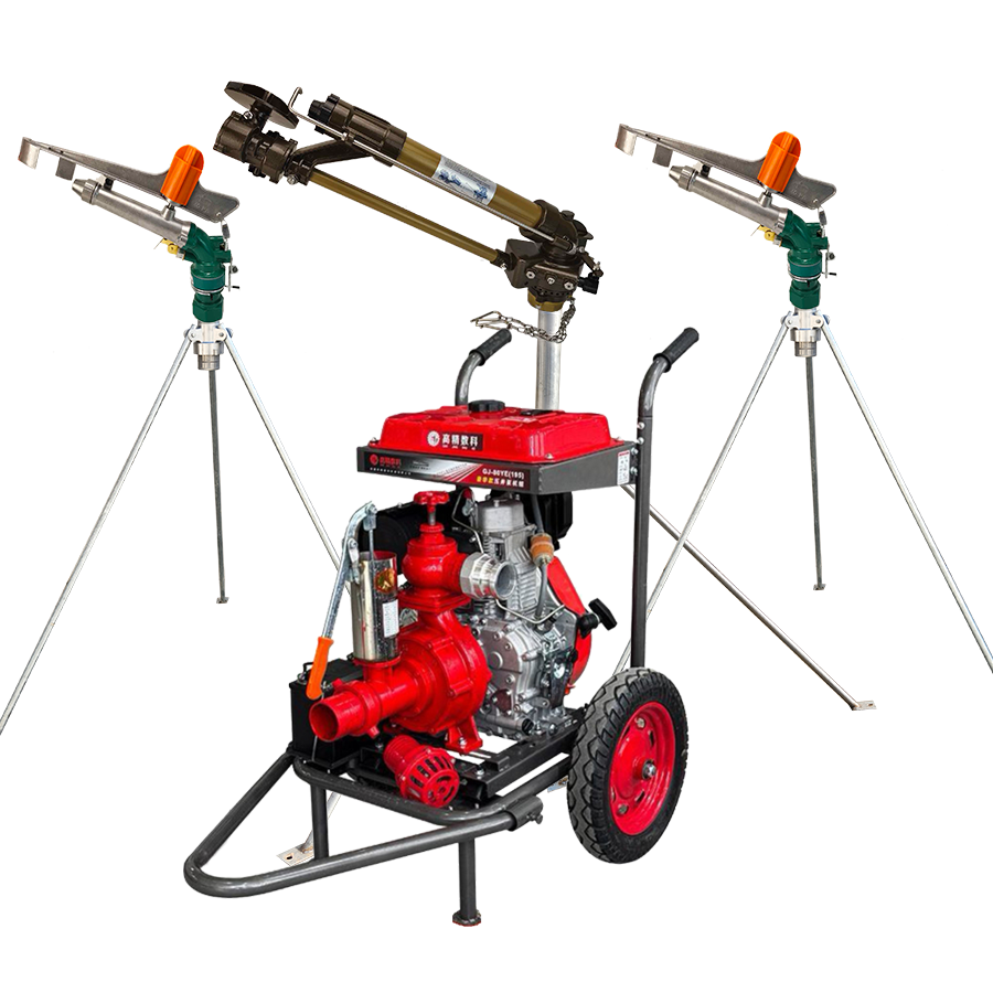 孝感一体式灌溉机组 全套喷枪水带配齐 抗旱浇地神器